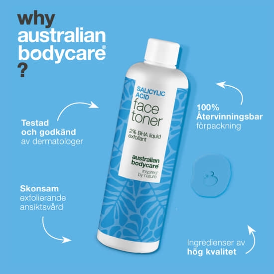 Australian Bodycare Salicylic Acid Face Toner 2% BHA exfoliant 150 ml