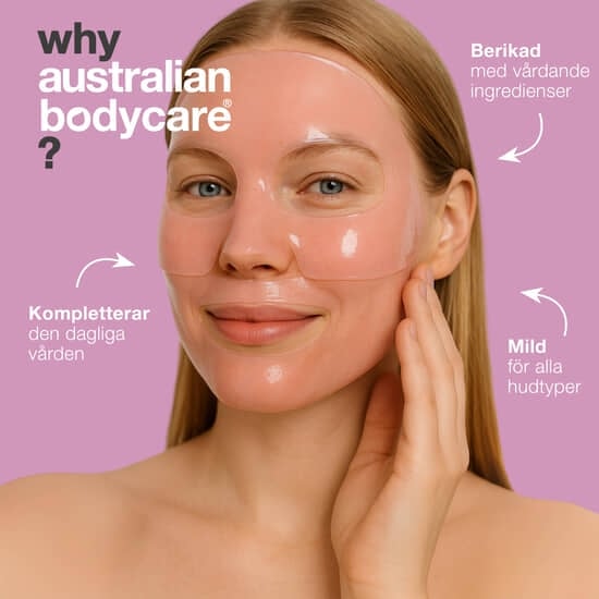 Australian Bodycare B12 + Collagen Deep Pink Mask 4 st
