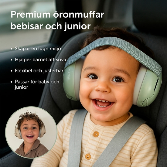 Zazu Hörselskydd Baby & Jr Sage