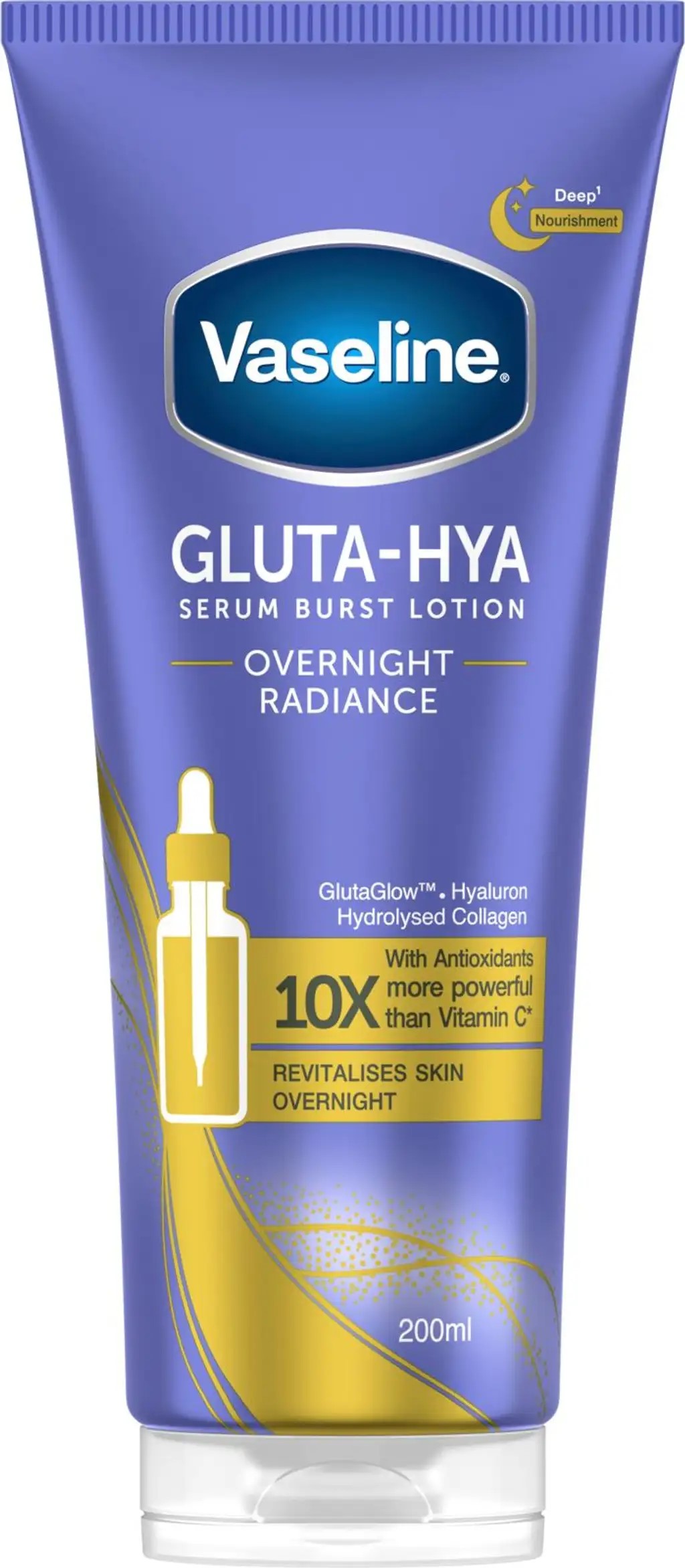 Vaseline Gluta Hya Overnight Radiance Body Serum 200 ml