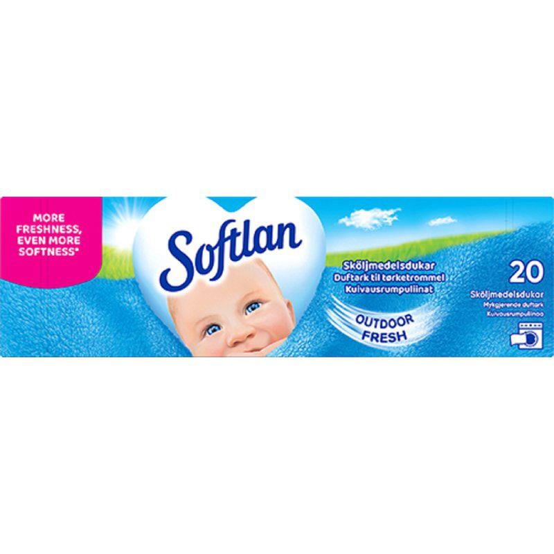 Softlan Sköljmedelsdukar Outdoor Fresh 20 st