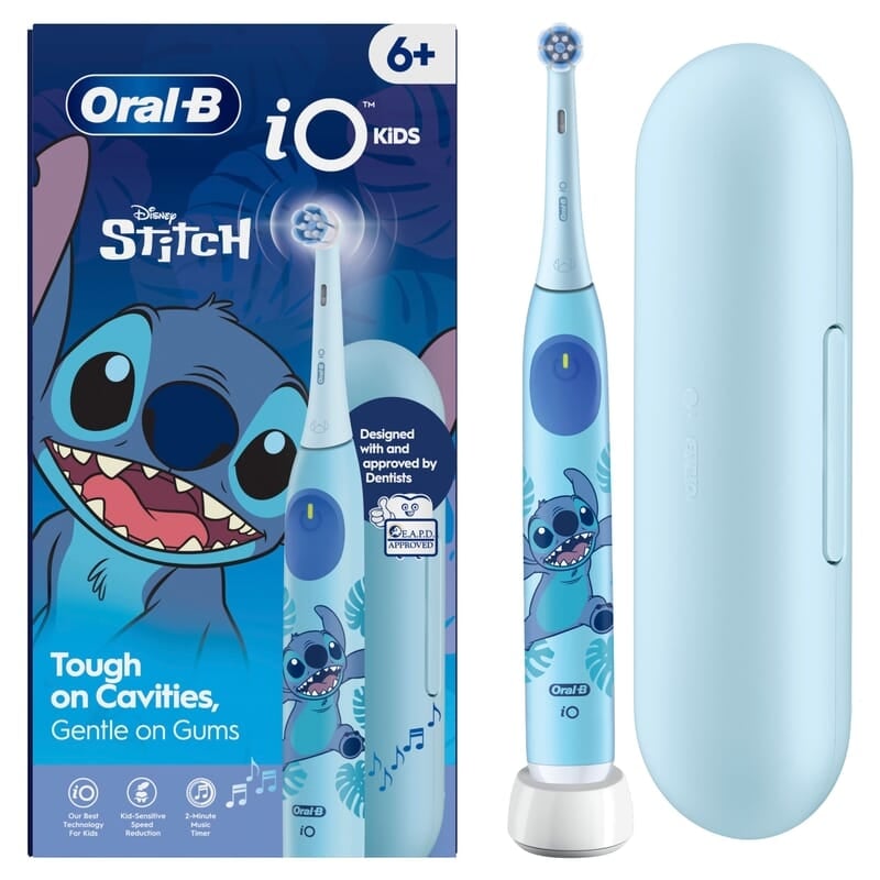Oral-B iO Kids 6+ Disney Stitch Eltandborste med Resefodral