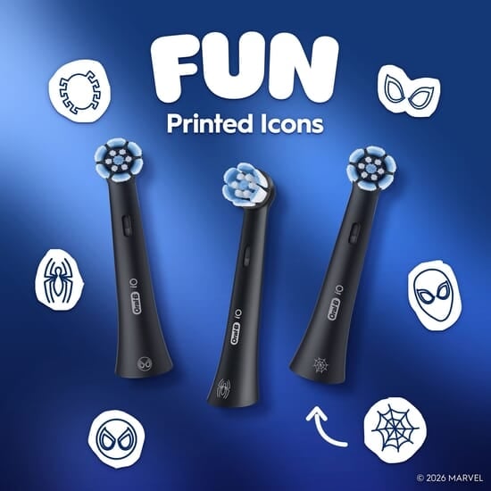 Oral-B iO Kids 6+ Marvel Spider-Man Tandborsthuvuden Refill 2 st