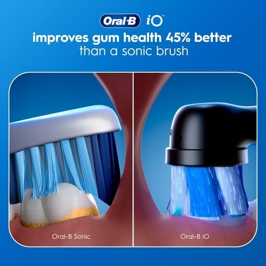 Oral-B iO 2 Eltandborstar Duo-pack Svart & Rosa med Resefodral