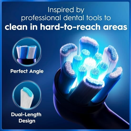 Oral-B iO 5 Eltandborste Rosa med Resefodral och Borthuvudshållare
