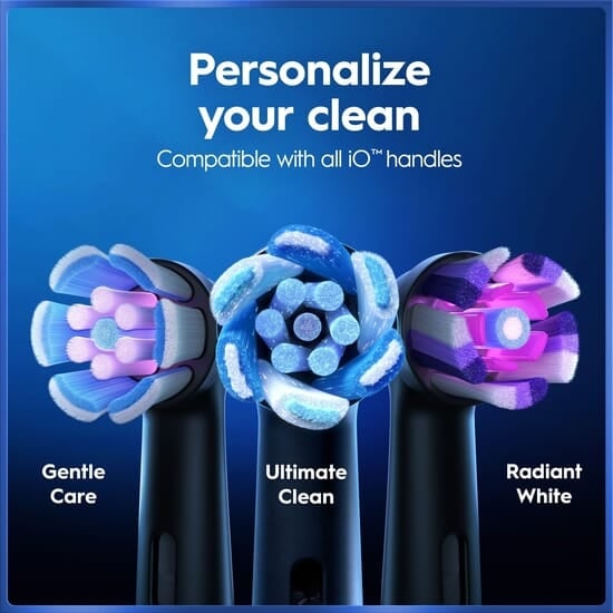 Oral-B iO 5 Eltandborste Rosa med Resefodral och Borthuvudshållare
