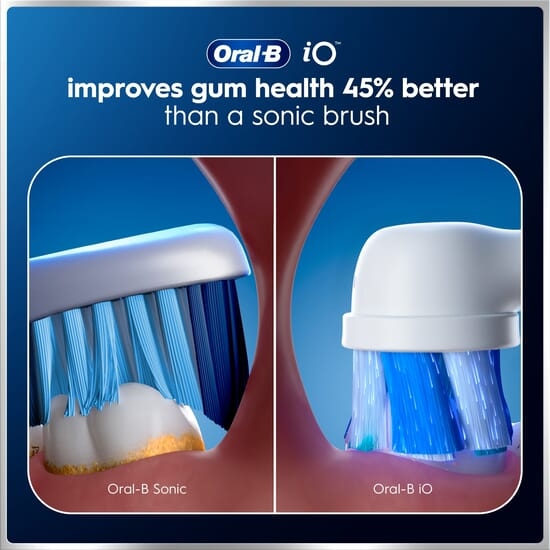 Oral-B iO 6 Eltandborste Grå med Resefodral och Borsthuvudshållare