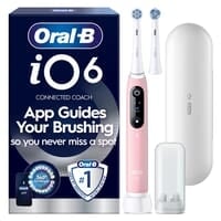 Oral-B iO 6 Eltandborste Rosa med Resefodral och Borsthuvudshållare