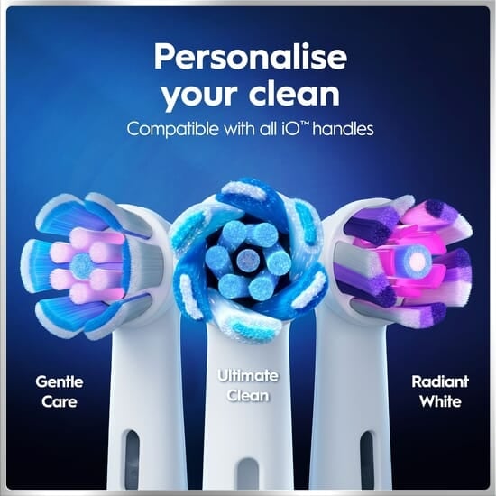 Oral-B iO 6 Eltandborste Rosa med Resefodral och Borsthuvudshållare