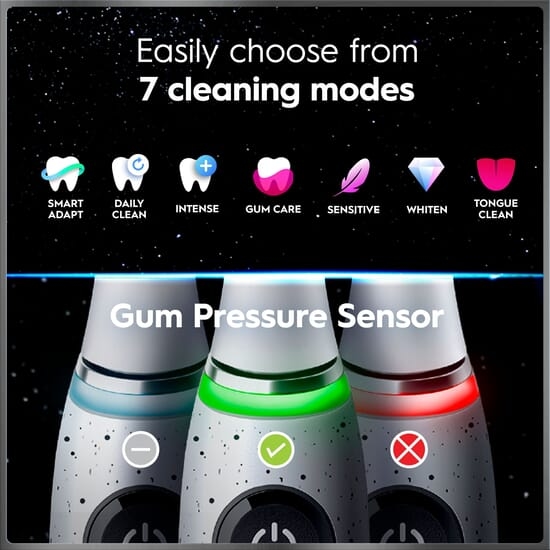 Oral-B iO 10 Eltandborste Vit med Magnetisk snabbladdare, Resefodral & Borsthuvudshållare