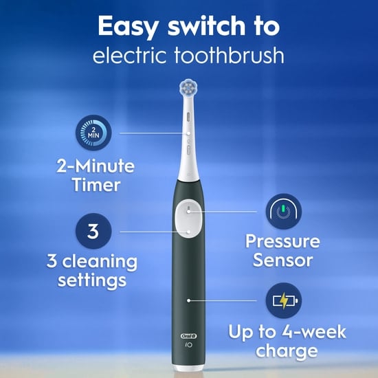 Oral-B iO 2 Forest Green Eltandborste med Resefodral