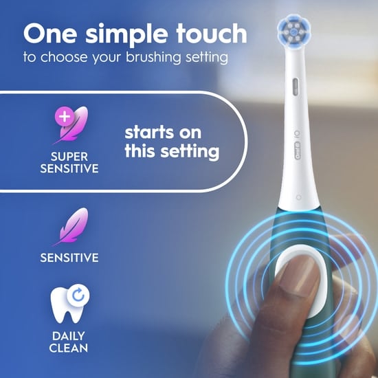 Oral-B iO 2 Forest Green Eltandborste med Resefodral