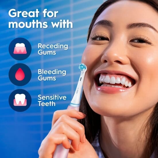 Oral-B iO 3 Eltandborste Rosa med Resefodral