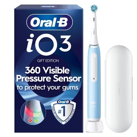 Oral-B iO 3 Eltandborste Blå med Resefodral