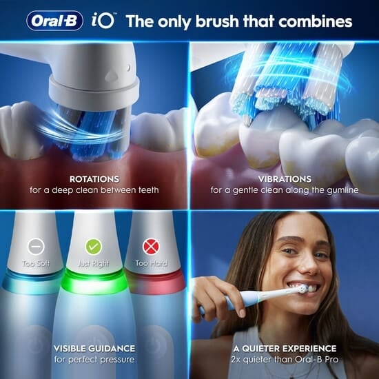 Oral-B iO 3 Eltandborste Blå med Resefodral
