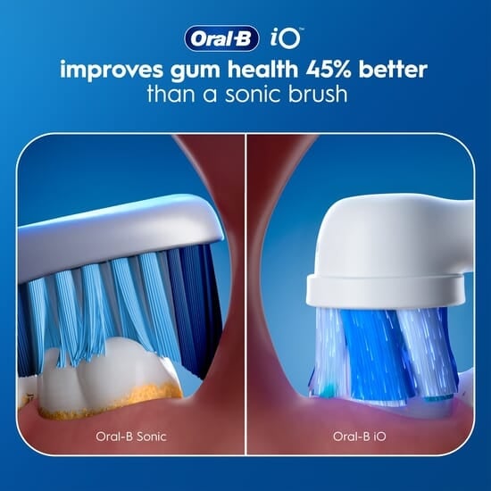 Oral-B iO 3 Eltandborste Blå med Resefodral