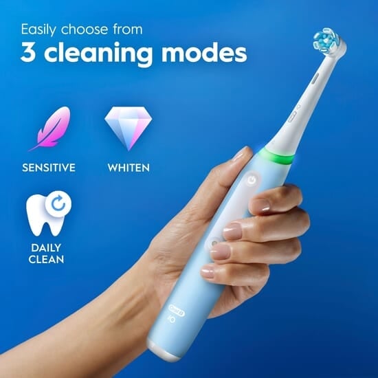 Oral-B iO 3 Eltandborste Blå med Resefodral