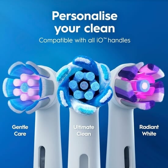 Oral-B iO 3 Eltandborste Blå med Resefodral
