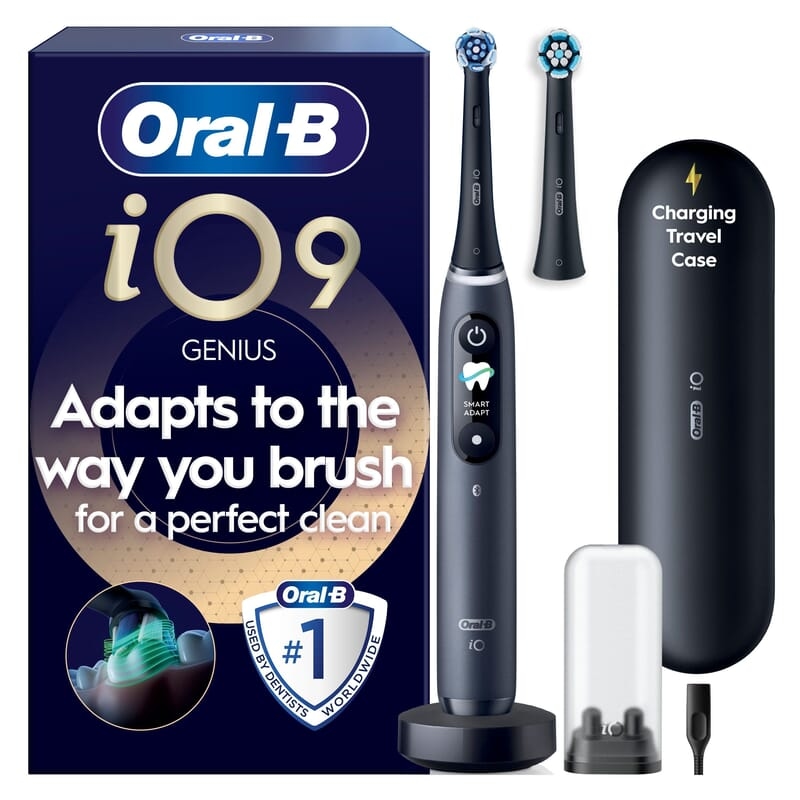 Oral-B iO 9 Eltandborste Svart med tillbehör