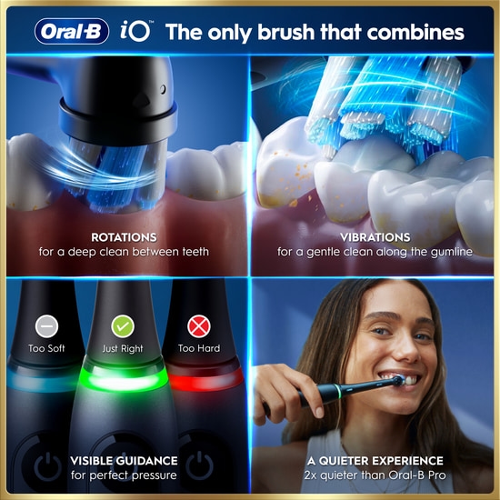 Oral-B iO 9 Eltandborste Svart med tillbehör