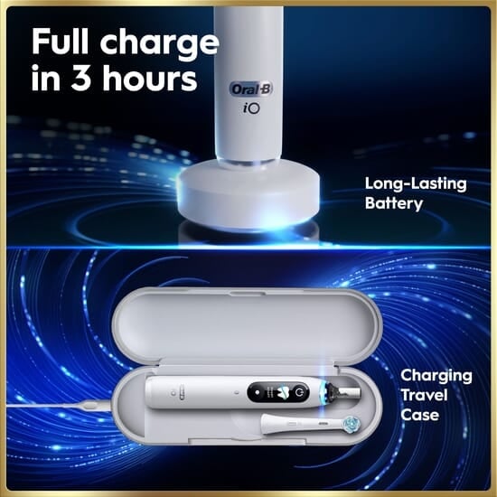 Oral-B iO 9 Eltandborste Vit med tillbehör