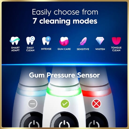 Oral-B iO 9 Eltandborste Vit med tillbehör