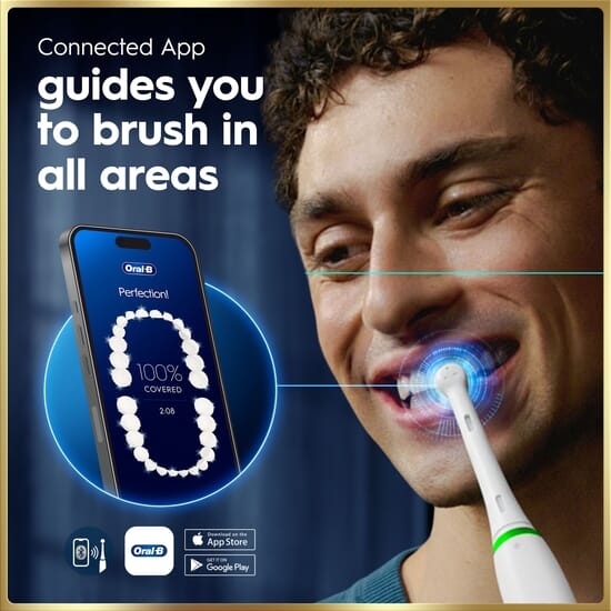 Oral-B iO 9 Eltandborste Vit med tillbehör