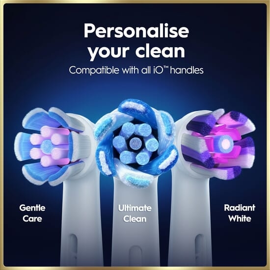 Oral-B iO 9 Eltandborste Vit med tillbehör