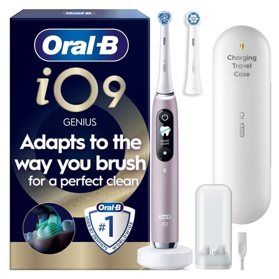 Oral-B iO 9 Eltandborste Rosa med tillbehör