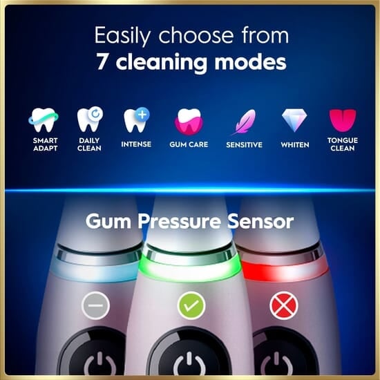 Oral-B iO 9 Eltandborste Rosa med tillbehör
