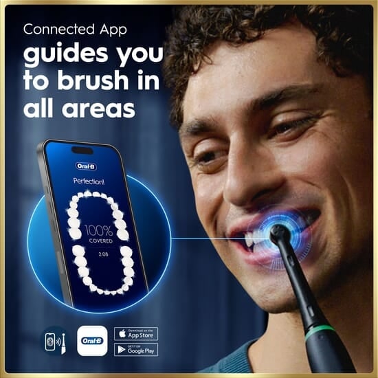Oral-B iO 9 Eltandborstar Duo-pack Svart & Rosa med tillbehör