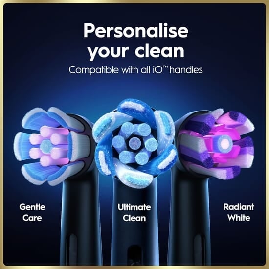 Oral-B iO 9 Eltandborstar Duo-pack Svart & Rosa med tillbehör