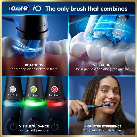 Oral-B iO 9 Eltandborste Blå med tillbehör