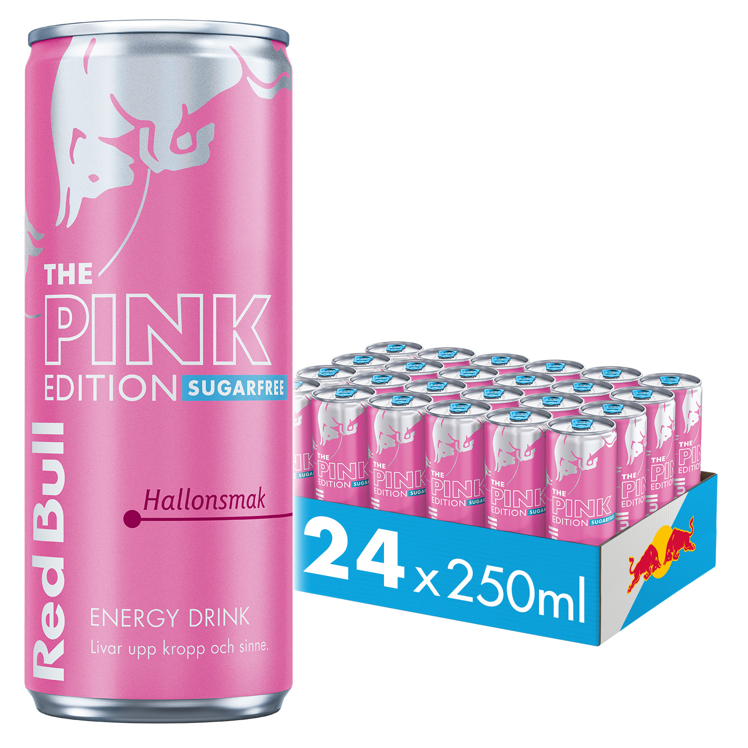 Red Bull Pink Edition Sockerfri 24 x 250 ml