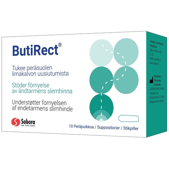 Butirect 10 suppositorium