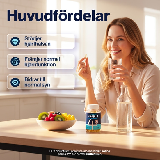 4HIM&HER Omega-3 80% Fiskeoljekapsel 120 kapslar