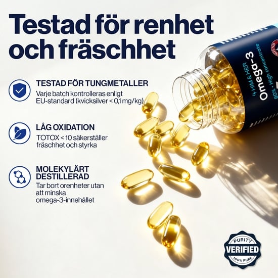 4HIM&HER Omega-3 80% Fiskeoljekapsel 120 kapslar