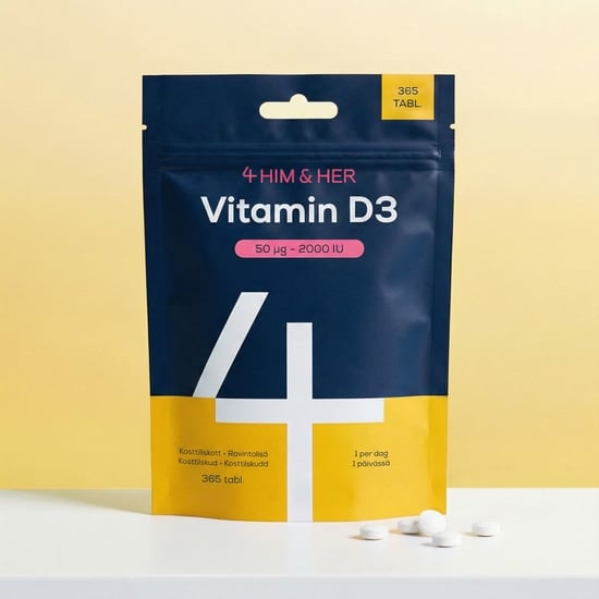 4HIM&HER Vitamin D3 50 µg/2000IU 365 tabletter