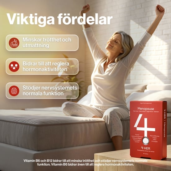 4HER Menopause 60 tabletter – Utvecklad för kvinnor 45+