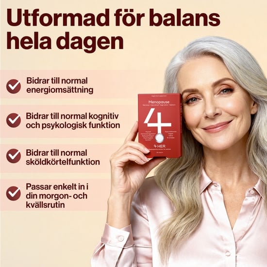 4HER Menopause 60 tabletter – Utvecklad för kvinnor 45+