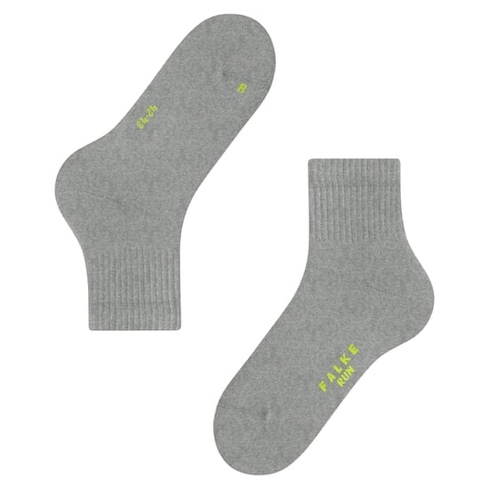 FALKE Run Rib Short Socks Gray 46-48
