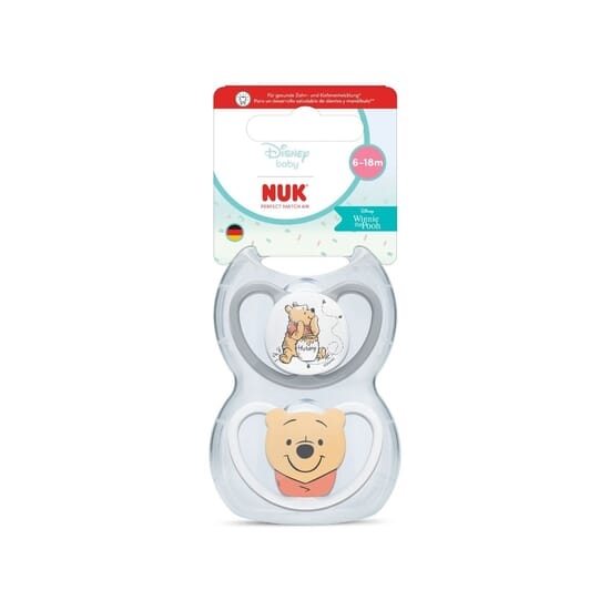 NUK Perfect Match Air Silicone 6-18M Winnie the Pooh 2-pack