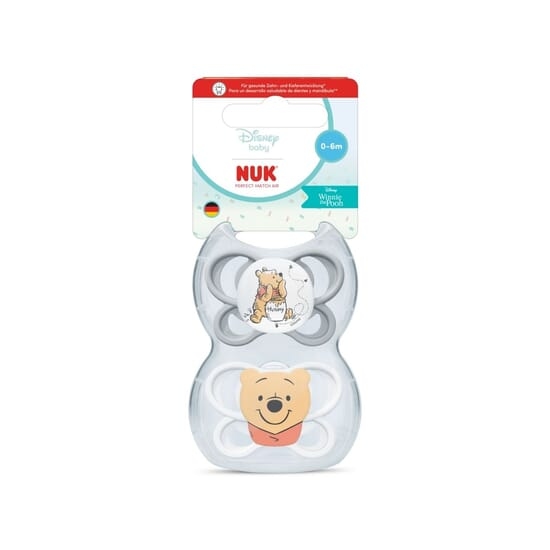 NUK Perfect Match Air Silicone 0-6M Winnie the Pooh 2-pack
