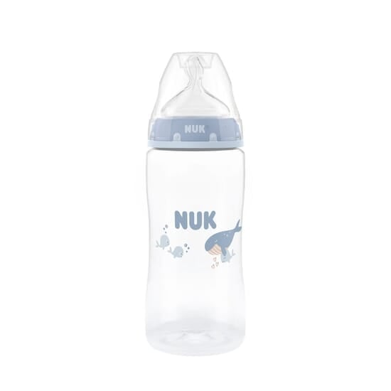 NUK First Choice Nappflaska 300 ml Whale