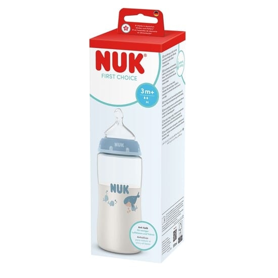 NUK First Choice Nappflaska 300 ml Whale