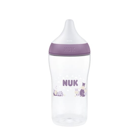 NUK Perfect Match Nappflaska 260 ml Hippo