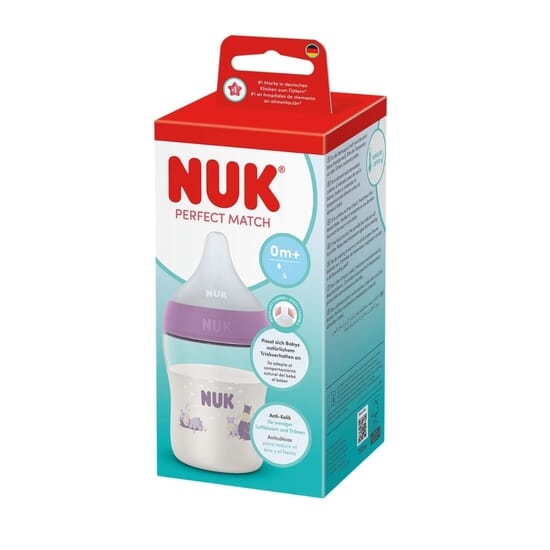 NUK Perfect Match Nappflaska 150 ml Hippo