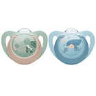 nuk-first-choice-silicone-6-18m-turtle-whale-2-pack