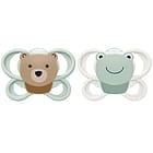 nuk-perfect-match-air-silicone-0-6m-bear-frog-2-pack