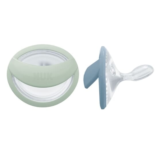 NUK Perfect Match Silicone 0-6M Green/Blue 2-pack